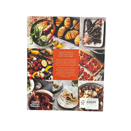 Back cover of the Great Aussie Roast Book on white background.