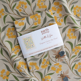 Tea Towel - Negin Maddock, Wattle & Bee