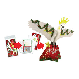 Christmas Doodad 3D Construction Postcard