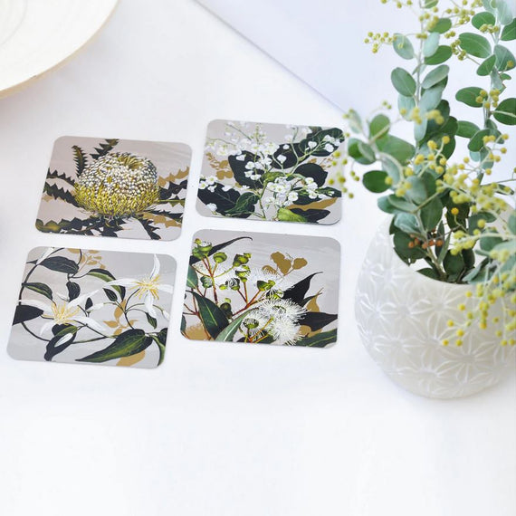 Wildflower Ceramic Coasters Australia