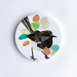 Willie Wagtail Ceramic Coaster