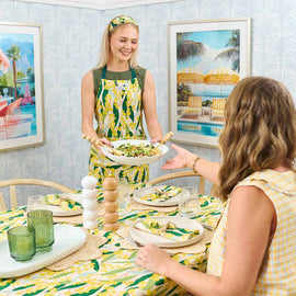 Linen Apron, Golden Wattle