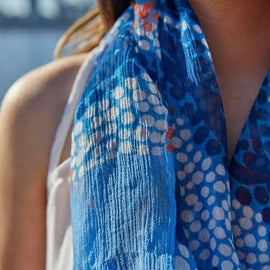 Split Jack Silk Scarf