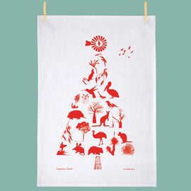 Tea Towel - Aussie Christmas Tree