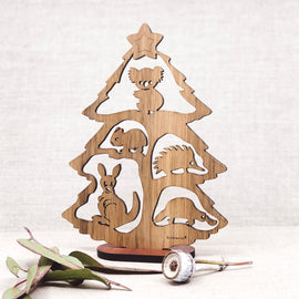 Wooden Christmas Tree Decoration