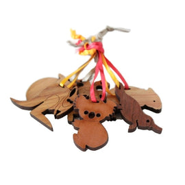 Wooden animal decorations