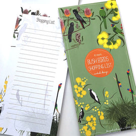 Bush Birds Shopping Notepad