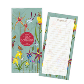 Australian Orchid Shopping Notepad