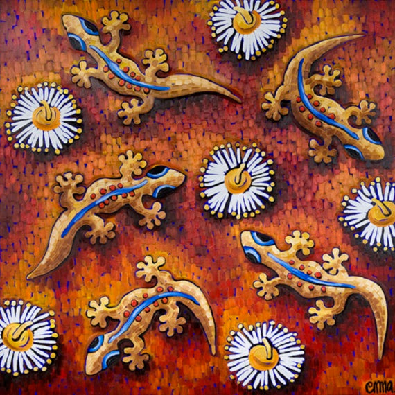 Geckos and Bloodwoods Print