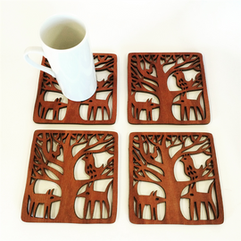 Midnight Animals Coaster Set