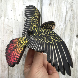 Female Red-tailed Black Cockatoo Mobile