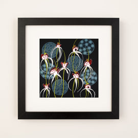 White Spider Orchid Print