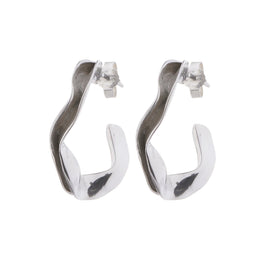 Crinkle Small Hoop Earrings