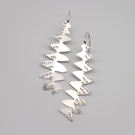 Banksia Grandis Leaf Silver Earrings