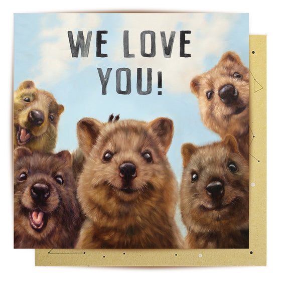 We Love You Quokkas Card