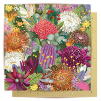 Bush Blooms Floral Card