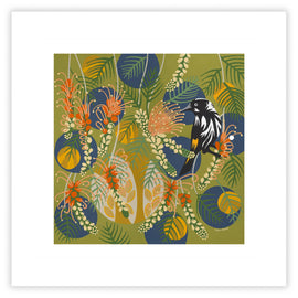 Golden Grevilleas Print