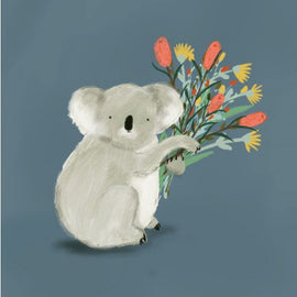 Koala with Bouquet Card