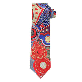 Kangaroo Story Red/Blue Tie