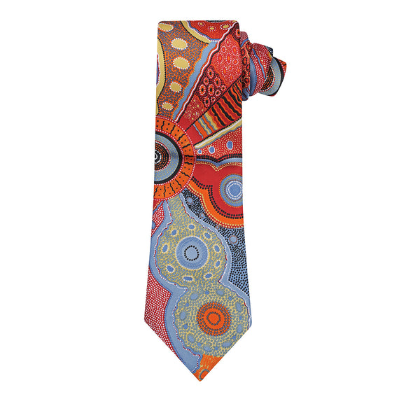 Kangaroo Story Orange Tie