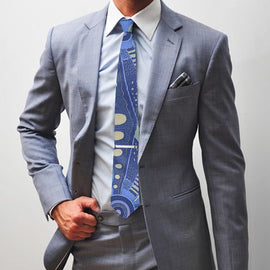 Norman Cox Blue Tie