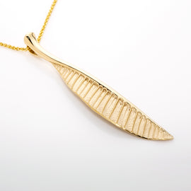 Frangipani Leaf Pendant