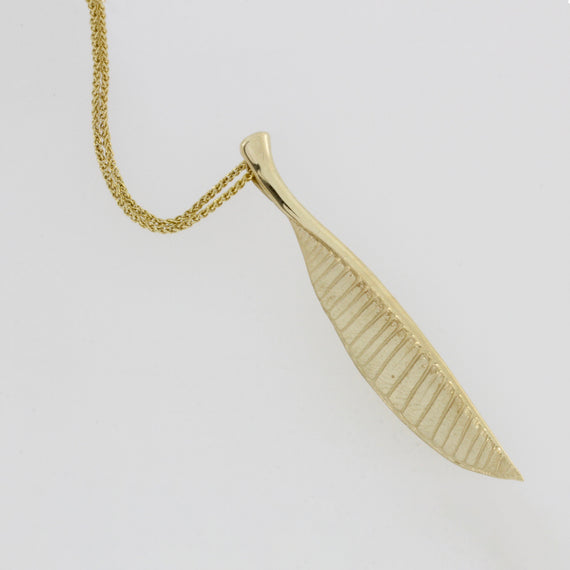 Frangipani Leaf Pendant