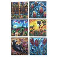 Birds and Botany Coaster Set