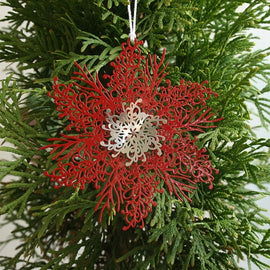 Christmas decoration hanging on tree