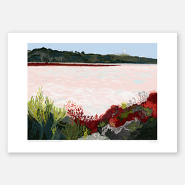Pink Lake Rottnest Print