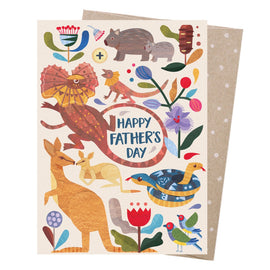 Fathers Day Menagerie Card