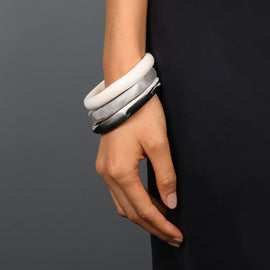 Wishbone Bangle - Monochrome