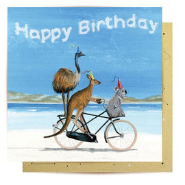 Birthday Beach Bike Card