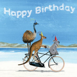 Birthday Beach Bike Card
