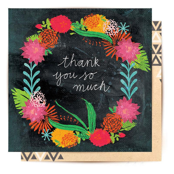 Botanical Thank You Card