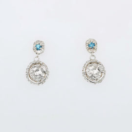 Royale Portrait Silver Earrings