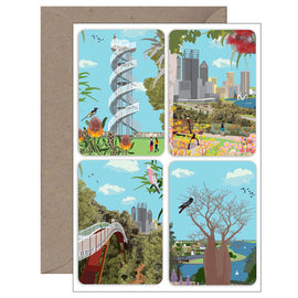 Vintage Kings Park Magnet Card