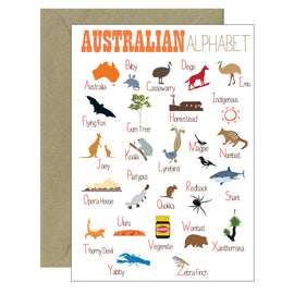 Australian Alphabet Card