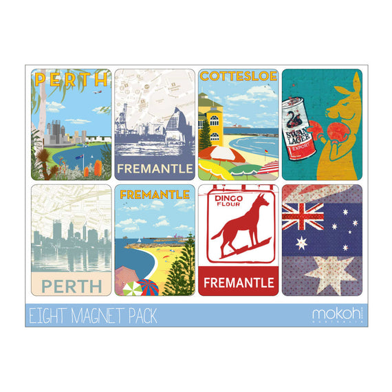 Vintage Western Australia Magnet Pack
