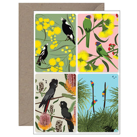 Bush Birds Magnet Card