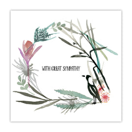 Native Wreath Sympathy Card