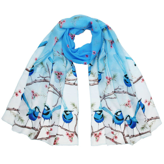 Splendid Blue Wren Scarf