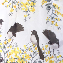 Willie Wagtail and Wattle Scarf